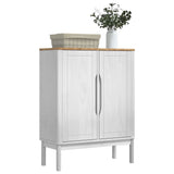 Sideboard FLORO White 70 x 30 x 70.5 cm Solid Pine Wood 42011248