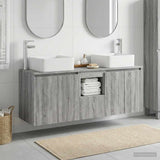 Bathroom Cabinet Set 3 pcs Grey Sonoma 49.5 x 41 x 63 cm 3405643