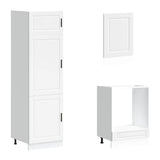 7 Piece Kitchen Cabinet Set Porto White Engineered Wood 3314781