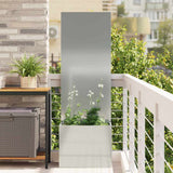 Garden Privacy Screen Silver 50 x 32 x 150 cm Galvanised steel 876446