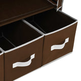 Wardrobe Brown 87x49x159 cm Fabric 282458