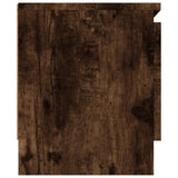TV Cabinet with Door Smoked Oak 102x30x36 cm 823355