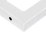 Basin Shelf Wall Mounted Steel and Solid Wood Beech 3302446