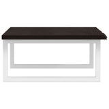 Basin Shelf Wall Mounted Steel and Solid Wood Oak 3302620