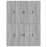 Storage Bed Frame Grey Sonoma 135 x 190 cm Engineered Wood 3335442