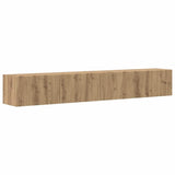 TV Wall Cabinet 2 pcs Artisian Oak Engineered Wood 892248