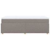 Box Spring Bed with Mattress Taupe 90x200 cm Fabric 3285349