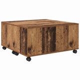 Coffee Table Old Wood 75 x 75 x 38 cm Engineered Wood 875480