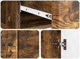 Sideboard Smoked Oak 66 x 34.5 x 90 cm Engineered Wood 895550