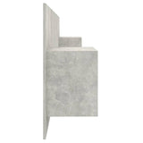Bed Headboard with Cabinets Concrete Grey Engineered Wood 3115735
