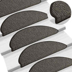 ZNTS Stair Mats Self-adhesive Sisal-Look 30 pcs 65x21x4 cm Anthracite 3365873