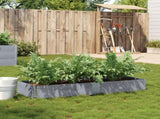 Garden Planter Grey 150x50 cm Solid Wood Pine 3295405