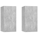 4 Piece TV Cabinet Set Concrete Grey Engineered Wood 3114313