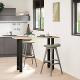 Bar Table Legs Black 2 pcs 50x cm Steel 4013340
