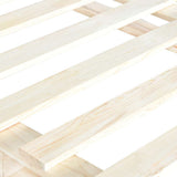 Bed Frame without Mattress with Headboard 140x200 cm Solid Wood 3281552