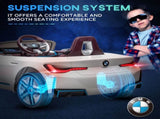 BMW i4 Licensed 12V Kids Electric Ride-On Car, White, Red and Light Blue T3398P348393