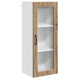 Wall Glass Cabinet PORTO Artisan Oak 40 x 31 x 100 cm 885454