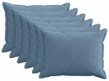 Cushion Cover 6 pcs HOUTEN Blue 55 x 55 cm Corduroy 920426