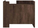 Bedside Cabinet Brown Oak 45x50x50 cm Engineered Wood 848303