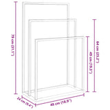 Towel Rack Black Iron Medium Towel Rack Rectangular Modern 343090