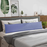 Sofa Pillows 2 pcs Jeans Blue 200 x 40 cm Fabric 42013882