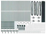 Welded Wire Fence with Spikes 50 x 1.4 m PVC-coated Steel Green 3352126