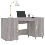 Desk Grey Sonoma 140x50x75 cm Engineered Wood 829530