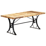 ZNTS Dining Table 180x90x76 cm Solid Mango Wood 282766