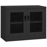 Office Cabinet Anthracite 90x40x70 cm Steel 335929