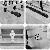 Foosball Table Concrete Grey 146.5 x 74 x 85 cm Engineered Wood 3378202