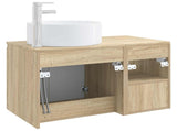 Bathroom Furniture Set 2 pcs Sonoma Oak Engineered Wood 3404106