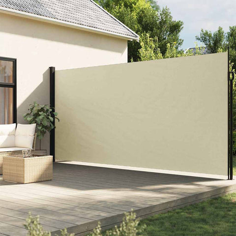 Retractable Side Awning Cream 200x600 cm 4004550