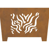 Fire Pit Brown 60 x 60 x 40 cm Weathering steel 858915