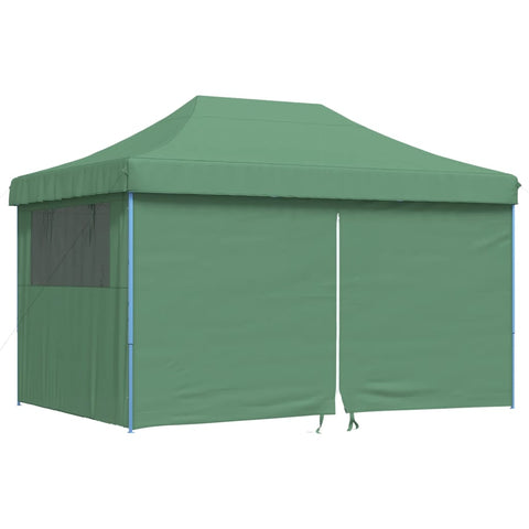 ZNTS Foldable Party Tent Pop-Up with 4 Sidewalls Green 4004976