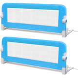 276087 Toddler Safety Bed Rail 2 pcs Blue 102x42 cm