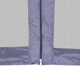 Hexagonal Pop-Up Marquee with 6 Sidewalls Dark Blue 3.6x3.1 m 42110