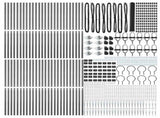 Welded Wire Fence with Spikes 100 x 1.4 m 3353315