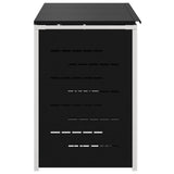 Wheelie Bin Storage Black 207 x 77.5 x 112.5 cm Stainless Steel 3422238