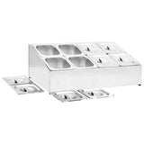 Gastronorm Container Holder with 8 GN 1/6 Pan Stainless Steel 51225