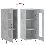 Sideboard Concrete Grey 34.5x34x90 cm Engineered Wood 828768