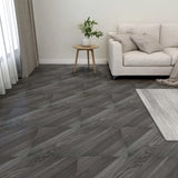 Self-adhesive Flooring Planks 55 pcs PVC 5.11 m Grey Striped 324679
