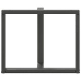 Dining Table Legs T-Shaped 2 pcs Anthracite 100x35x cm Steel 4013070