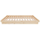 819907 Bed Frame without Mattress Solid Wood 140x200 cm