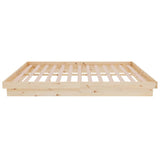819907 Bed Frame without Mattress Solid Wood 140x200 cm