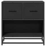 Bedside Cabinet Black 60x31x60 cm Engineered Wood and Metal 848694