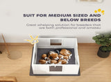 Whelping Box for Dogs with Whelping Pad, Adjustable Entrance, Non-slip Foot Pads, for Medium Dogs, T3398P349745
