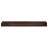 Stair Treads 2 pcs 120 x 25 x 2 cm Dark Brown Solid Beech Wood 3446165