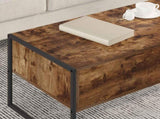 Coffee Table Smoke Oak 100 x 46 x 40 cm Engineered Wood 886446
