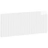 Wall-Mounted Headboard ZWOLLE High Gloss White Engineered Wood 896529