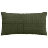 Cushion Cover 12 pcs ALMELO Green 40 x 80 cm Corduroy 914637